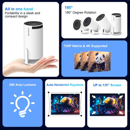 Beamora™ Cinematic Portable Home Projector